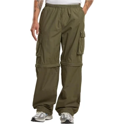 Afbeelding van Urban Classics ZIP AWAY Cargobroek, Heren, Maat: 4XL, Olive