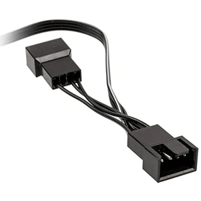 Afbeelding van Kolink PC ventilator Y kabel [1x socket 4 pol. 2X pol.] 0.35m zwart