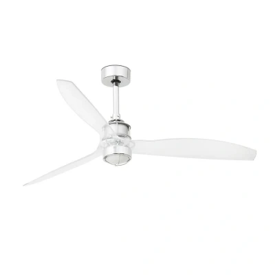 Afbeelding van Faro Lighting Just LED Chrome Plafondventilator met DC Motor, 3000K