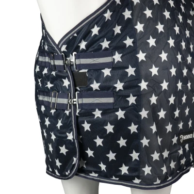 Afbeelding van Horka Vliegendeken met Print Blauw 135/185