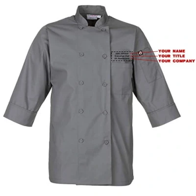 Afbeelding van Chef Works unisex koksbuis grijs L