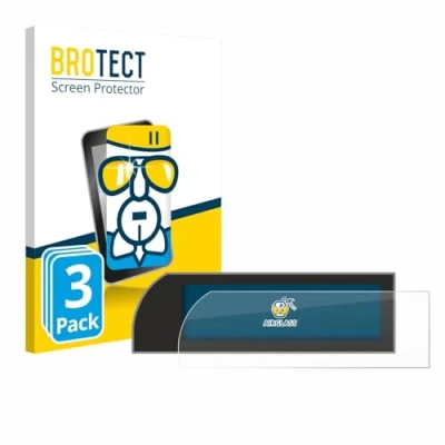 Afbeelding van BROTECT Screenprotector voor Porsche 911 Typ 992 rechtsgestuurde Folie Beschermfolie Beschermglas transparant (3 Stuks)