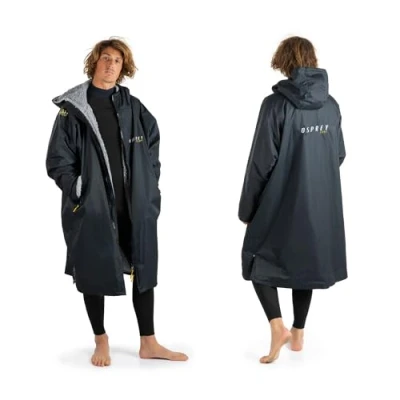 Afbeelding van Osprey Aankleedjas voor kinderen en volwassenen, waterdichte omkleedjas, zwem strandjas, uniseks, zwart