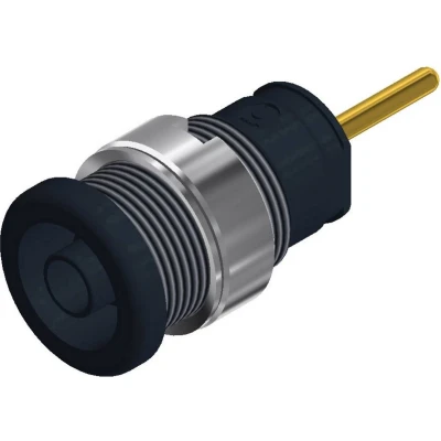 Afbeelding van SKS Hirschmann SEB 2630 S1,9 Veiligheids labconnector, female Bus, inbouw verticaal Stift Ø: 4 mm Zwart 1 stuk(s)