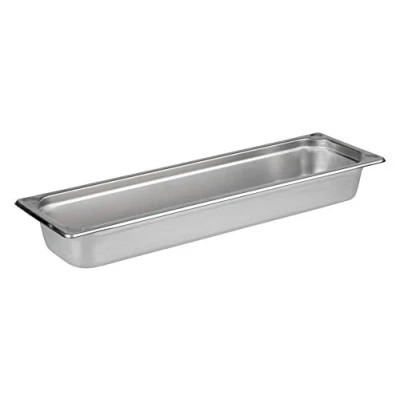 Afbeelding van APS 81802 GN 2/4 bak, roestvrij staal Gastronorm afmetingen 160 x 530 mm/hoogte 65 mm/inhoud 3,6 liter