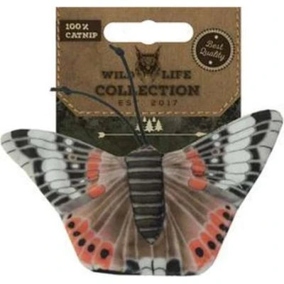 Afbeelding van Wild Life Collection Cat Kattenspeelgoed Kattenspeeltje met Kattenkruid Zacht Materiaal Butterfly (Admiraalvlinder)