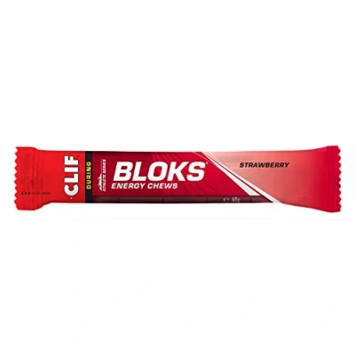 Afbeelding van Clif SHOT BLOKS Strawberry 10 stuks de optimale aanvulling op prestatieverhogende sportvoeding