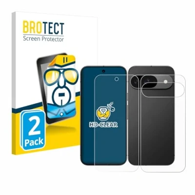 Afbeelding van BROTECT Screenprotector voor Google Pixel 9 (Voor+Achter) Folie Beschermfolie transparant (2 Stuks)