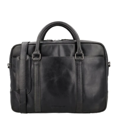 Afbeelding van Hide &amp; Stitches Next Navajo Laptopbag black Laptoptas