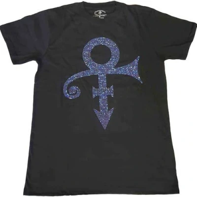Afbeelding van Prince Purple Symbol Heren T shirt XL Zwart