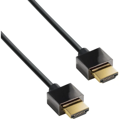 Afbeelding van Dunne HDMI kabel versie 2.0 (4K 60Hz) / zwart 2 meter