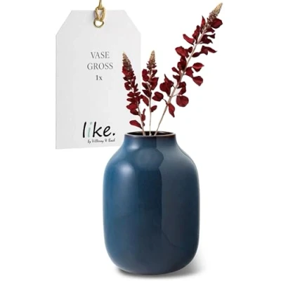 Afbeelding van Vaas Like by Villeroy &amp; Boch Lave Home Nek Blue Uni Groot