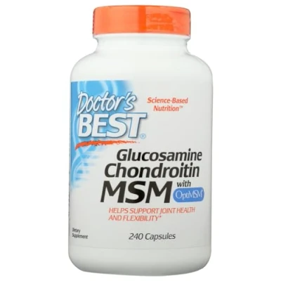 Afbeelding van Doctor&#039;s Best Glucosamine, Chondroïtine en MSM 240 Capsules Voedingssupplement
