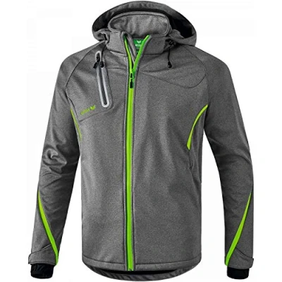 Afbeelding van Erima Functioneel softshell jack grey melange/green gecko 34 / S