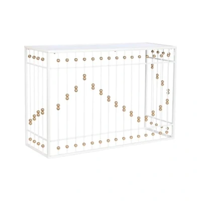 Afbeelding van Console Home ESPRIT Wit Gouden Spiegel 120 x 40 80 cm