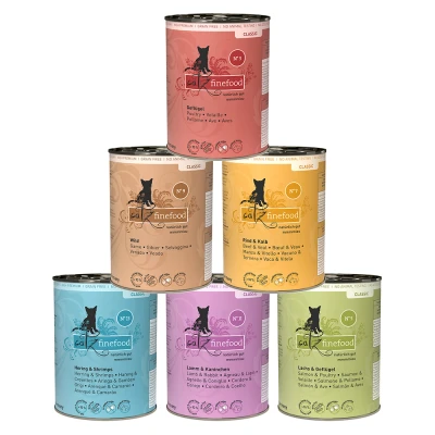 Afbeelding van 6x400g Proefpakket I catz finefood Kattenvoer