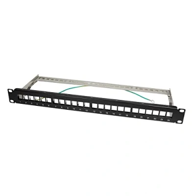 Afbeelding van LogiLink NK4042 keystone patch paneel 19 24 modules zwart