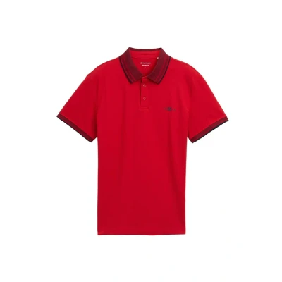 Afbeelding van TOM Tailor MIT Stretch Poloshirt, Heren, Maat: XXL, Samba red