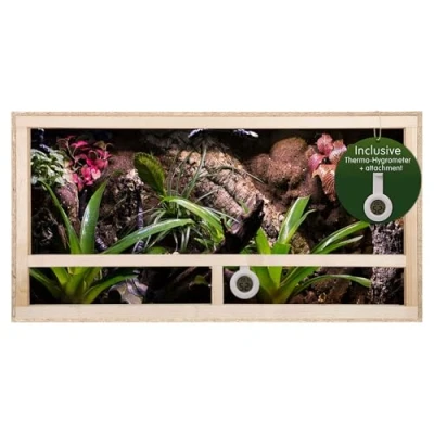 Afbeelding van Repiterra terrarium voor reptielen en amfibieën, houten met zijventilatie 100 x 50 cm