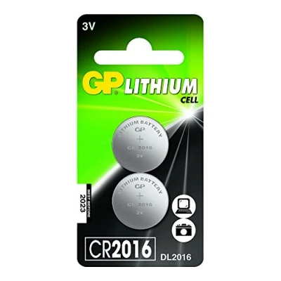 Afbeelding van GP Lithium Knoopcel Batterij CR2016 3 V 2 Blister