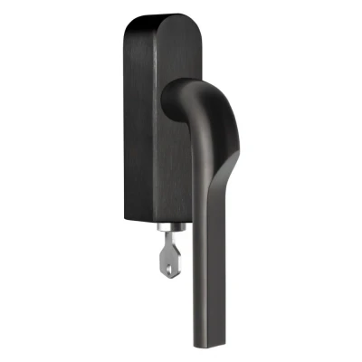 Afbeelding van Formani Rivio by Gensler GL100 DKLOCK O draaikiepgarnituur afsluitbaar linksdraaiend PVD mat zwart