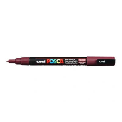 Afbeelding van Verfstift Posca PC3M F wijnrood