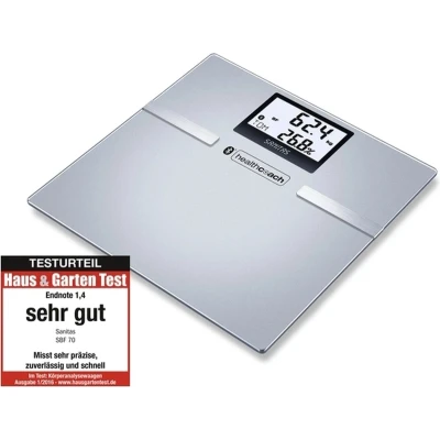 Afbeelding van Sanitas SBF 70 Analyse personenweegschaal Weegbereik (max.): 180 kg Grijs
