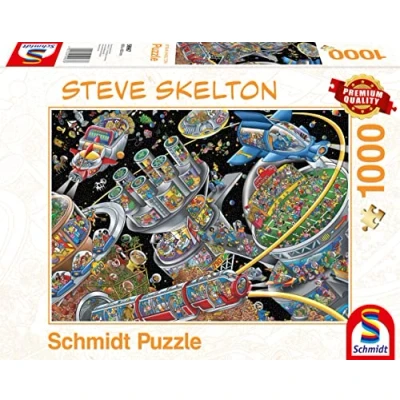 Afbeelding van Schmidt Spiele 59967 Steve Skelton, heelal Colonie, 1000 stukjes puzzel