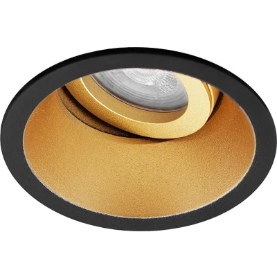 Afbeelding van Premium Inbouwspot Warmglow Jayden Zwart/Goud Verdiepte ronde spot Philips Warm Glow Met LED