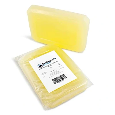 Afbeelding van Seifenprofis Olijfolie zeep glycerinezeep ruwe zeepbasis goudgeel (SLS vrij) (1kg)
