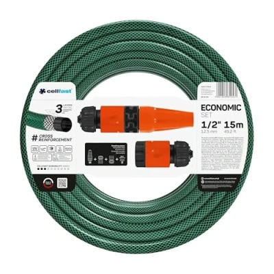 Afbeelding van Cellfast Tuinset Economic 10 101 slang 15 m 1/2 &quot;plus sprinkler