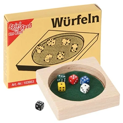 Afbeelding van Bartl 103953 mini spel dobbelstenen, perfect voor onderweg, past in elke broekzak