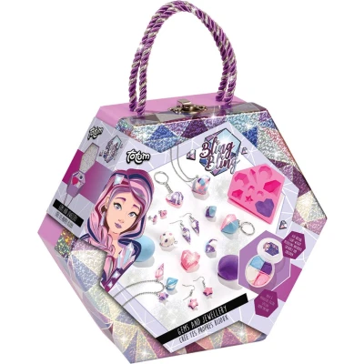 Afbeelding van Totum kinder hobbyset Gems jewellery sieraden maken 062009 6+ (11 20)