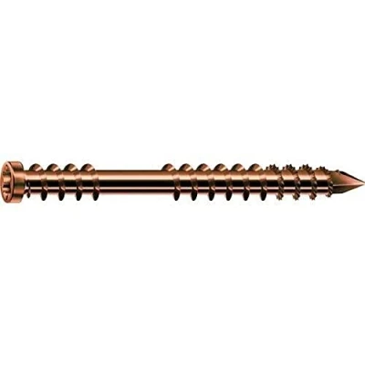 Afbeelding van Spax Terrasschroef Van Roestvrij Staal A2, 5,0 x 50 mm, 200 Stuks, T Star Plus, Cilinderkop, Fixeerschroefdraad, Cut Punt, Antiek, 0537900500503