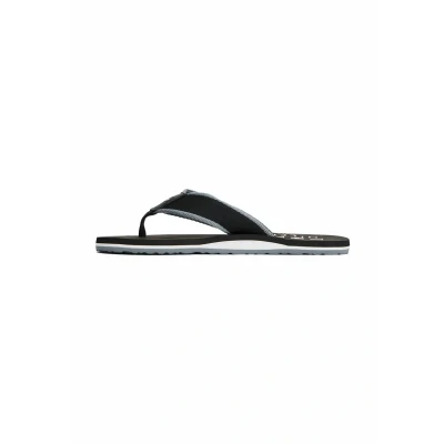 Afbeelding van TOMMY HILFIGER Heren PATCH BEACH SANDAL slippers, zwart (zwart), 10 UK, Zwart, 44 EU