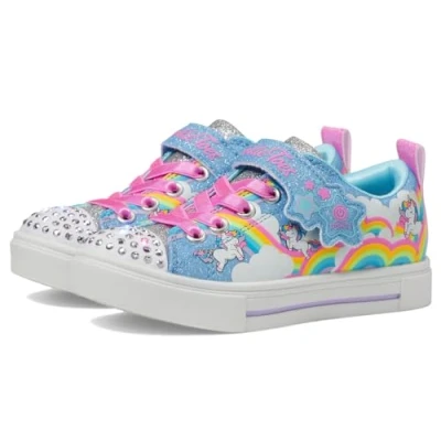 Afbeelding van Skechers Meisjes Twinkle Sparks Jumpin&#039; CLOU Sneaker, Blauw/Multi, 29 EU