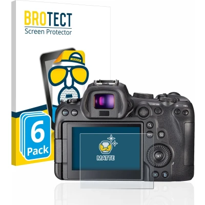 Afbeelding van BROTECT (6 Stuks) Antireflecterende Beschermfolie voor Canon EOS R6 Anti Glare Screen Protector, Mat, Ontspiegelend
