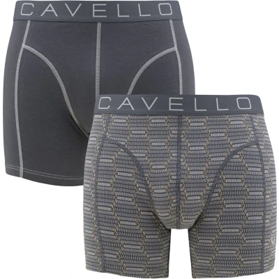 Afbeelding van Cavello 2P boxers print grijs M