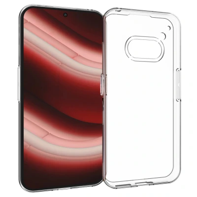 Afbeelding van Nothing Phone (2a) Hoesje Siliconen en TPU (zacht) Accezz Backcover/Softcase Transparant Telefoonhoesje