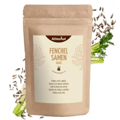 Afbeelding van Venkelzaad heel 1000g Venkelthee milde, zoete smaak ideaal voor het bereiden van pastagerechten, stoofschotels &amp; verwarmende thee vom Achterhof