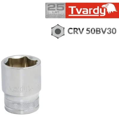 Afbeelding van Tvardy Hex socket 6 pt 1/2&quot; 8 mm