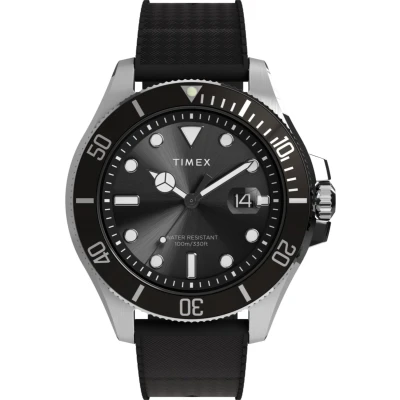Afbeelding van Timex Harborside Coast TW2Y09200 Horloge Rubber Zwart Ø 42 mm