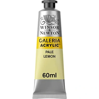 Afbeelding van Winsor &amp; Newton 2120434 Galeria acrylverf, hoge pigmentatie, lichtecht en verouderingsbestendig, romige vloeiende consistentie 60ml Tube, Pale Lemon