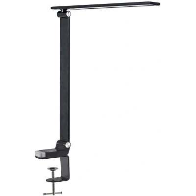 Afbeelding van PRIOS LED bureaulamp met touchdimmer 1licht ABS polycarbonaat, aluminium H: 52 cm zwart Inclusief lichtbron