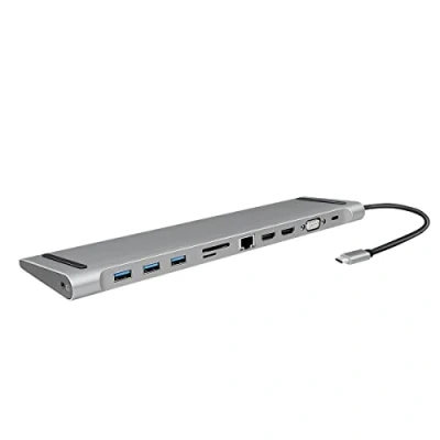 Afbeelding van LogiLink UA0373 Laptopdockingstation Geschikt voor merk: Universeel USB C Power Delivery, Geïntegreerde kaartlezer
