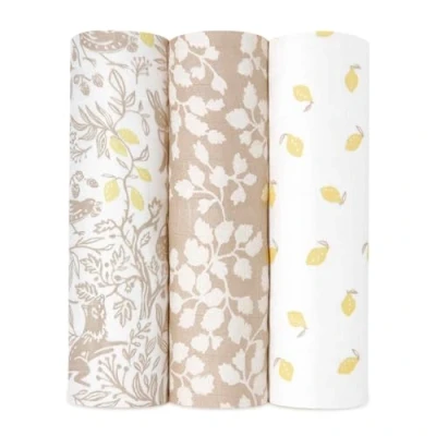 Afbeelding van aden + anais Zijdezachte inbakerdeken, Boutique mousseline dekens voor meisjes en jongens, baby ontvangen inbakeren, ideale pasgeboren inbakeren set, perfecte douchegeschenken, 3 stuks,
