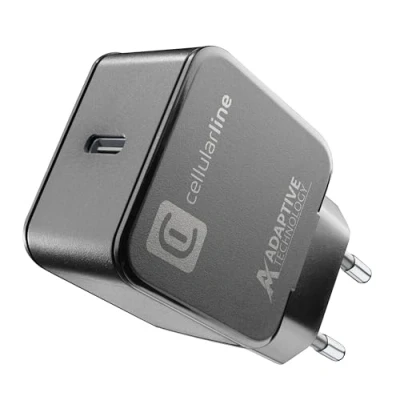 Afbeelding van Cellularline USB C oplader 15W (15 W), lader, Zwart