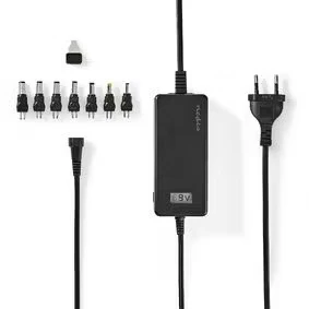 Afbeelding van Nedis Universele AC Stroomadapter ACPA105 Zwart Black / 1.80 m
