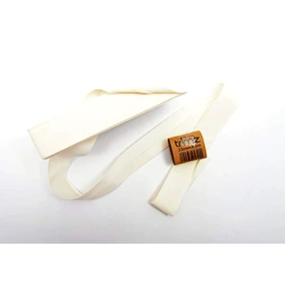 Afbeelding van Trimz Poly Katoen Bias Binding, Ivoor, 25mm x 3m