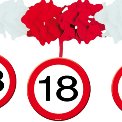 Afbeelding van Slinger Verkeersbord 18 jaar met onderhanger